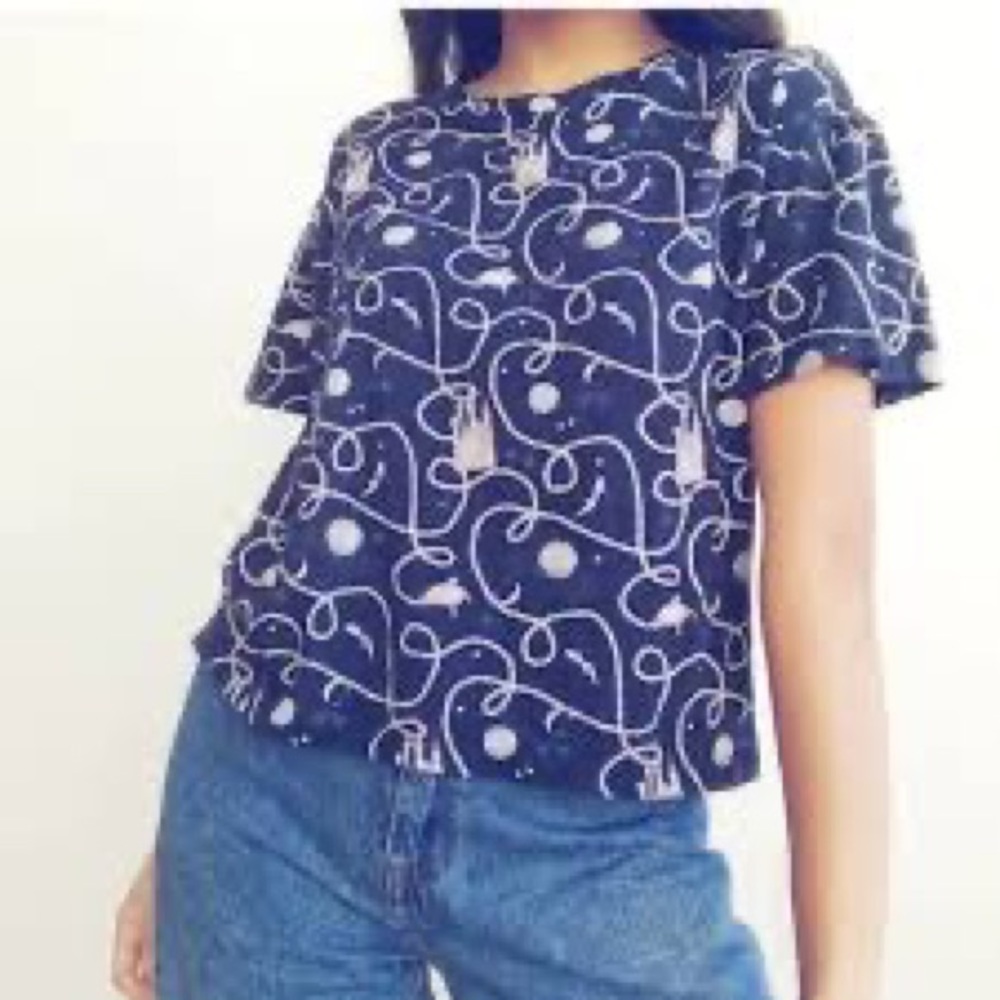 Uni Qlo Disneys Cinderella Cropped Woman’s T-shirt